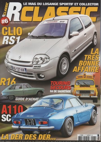 RCLASSIC 6 A110 1600 SC RENAULT CLIO 2 RS R4 TOURING SECOURS R5 TURBO TOUR CORSE - Bild 1 von 3
