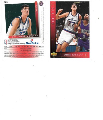 Gheorghe Muresan 1993-94 Upper Deck Rookie Basketball Card #383