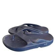 Oofos OOriginal Sandals Navy Blue Original Recover Mens Size 9 Shoes Slip On