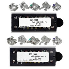 Dental Orthodontic Brackets Braces Mini Roth MBT Slot 022 345 Hooks Metal MIM