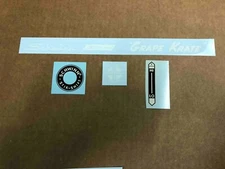 Schwinn Approved Stingray Grape Krate Bicycle Decals With Shifter Set