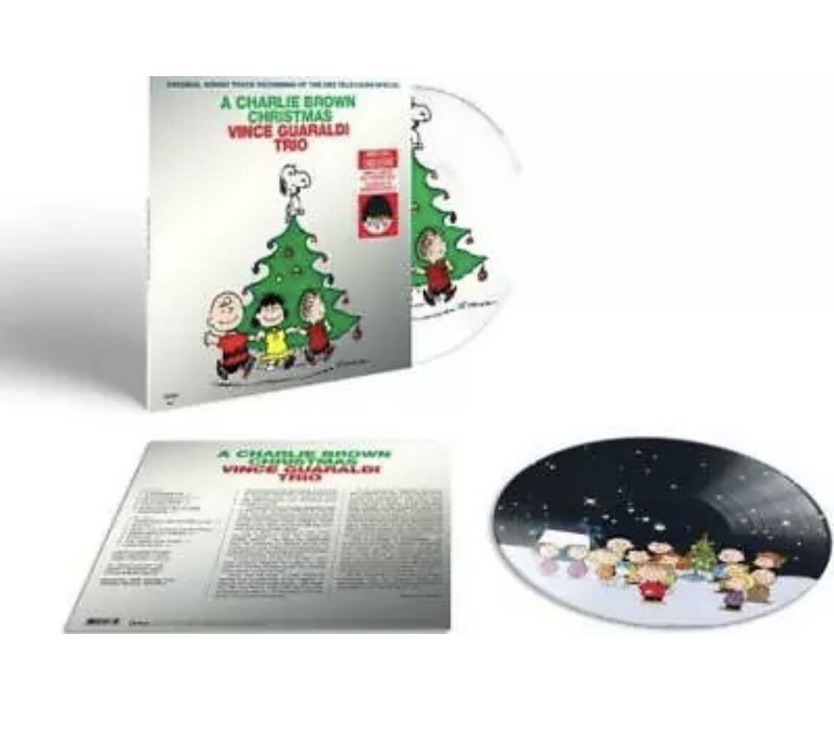 Charlie Brown Christmas, Limited Edition Silver Foil Embossed 2021 Picture Disc