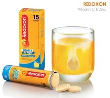 Redoxon Double Action Vitamin C 1000mg  Zinc 10mg Orange Effervescent Tablet