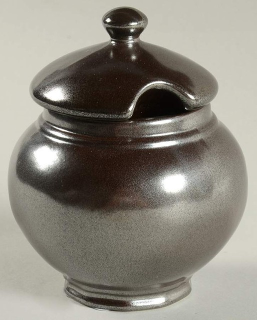 Juliska Ceramics Pewter Stoneware Sugar Bowl 8653475 for sale online eBay