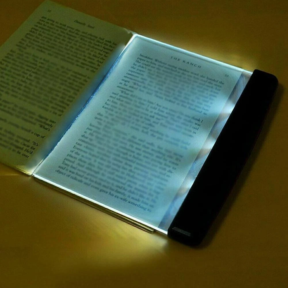 1 Creative LED Book Light Reading Night Flat Plate Travel Lamps