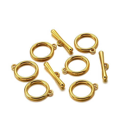 10 Sets Tibetan Silver Round Toggle Clasp Jewelry Making Findings AU STORE - Picture 15 of 19