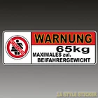 NFC warning 65kg no fat chicks sticker dapper illest lifestyle NFC decal d12