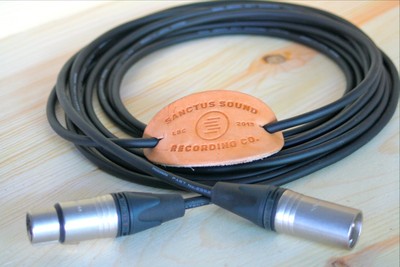 15ft Black Superflex Microphone Cable w/ Mogami 2552 wire Neutrik XLR Connectors