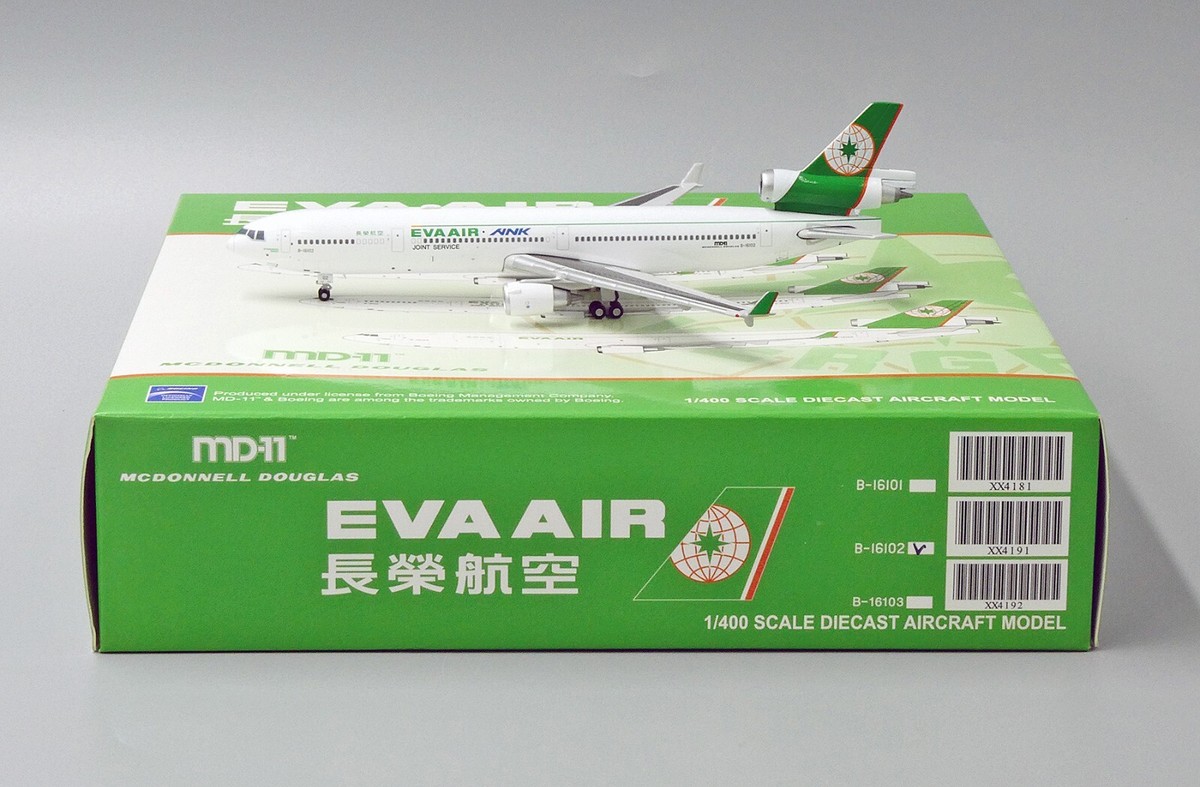 航空機・ヘリコプター 1/400 jc wings MD-11 EVA AIR 1:400 JC Wings EVA Air McDonnell Douglas MD-11 B-16102 “ANK