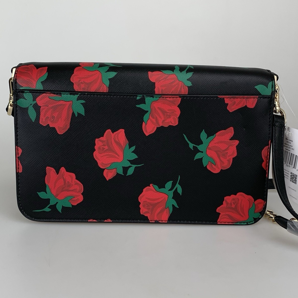 KE534 Kate Spade★Madison Flap Crossbody ローズ柄 Kate Spade Madison Flap Convertible Crossbody - Rose Toss