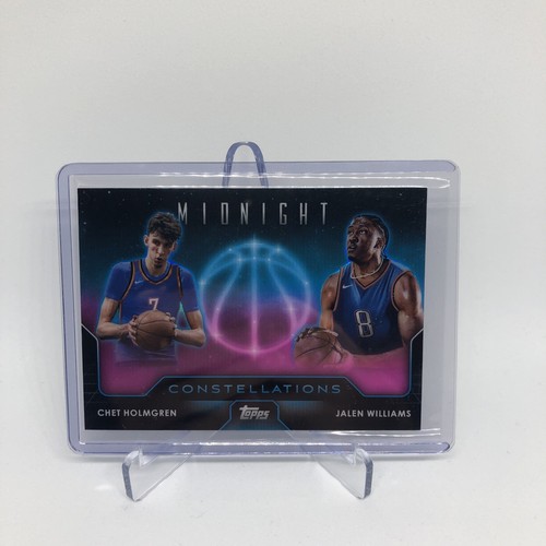 2023-24 Topps Midnight Basketball Chet Holmgren/Jalen Williams Constellations - Foto 2 di 3