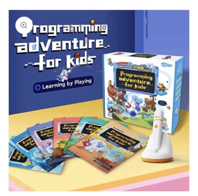 Easy-Readbook Programming Adventure for Kids 6 Book & Smart Learning Pen Set NEW