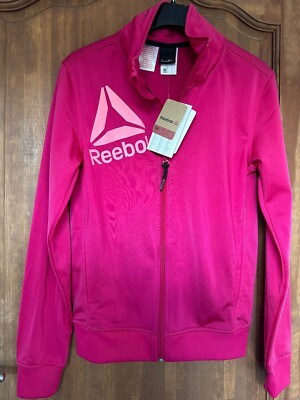 Reebok rosa Mädchen Sportjacke Alter 13-14 neu mit Etikett