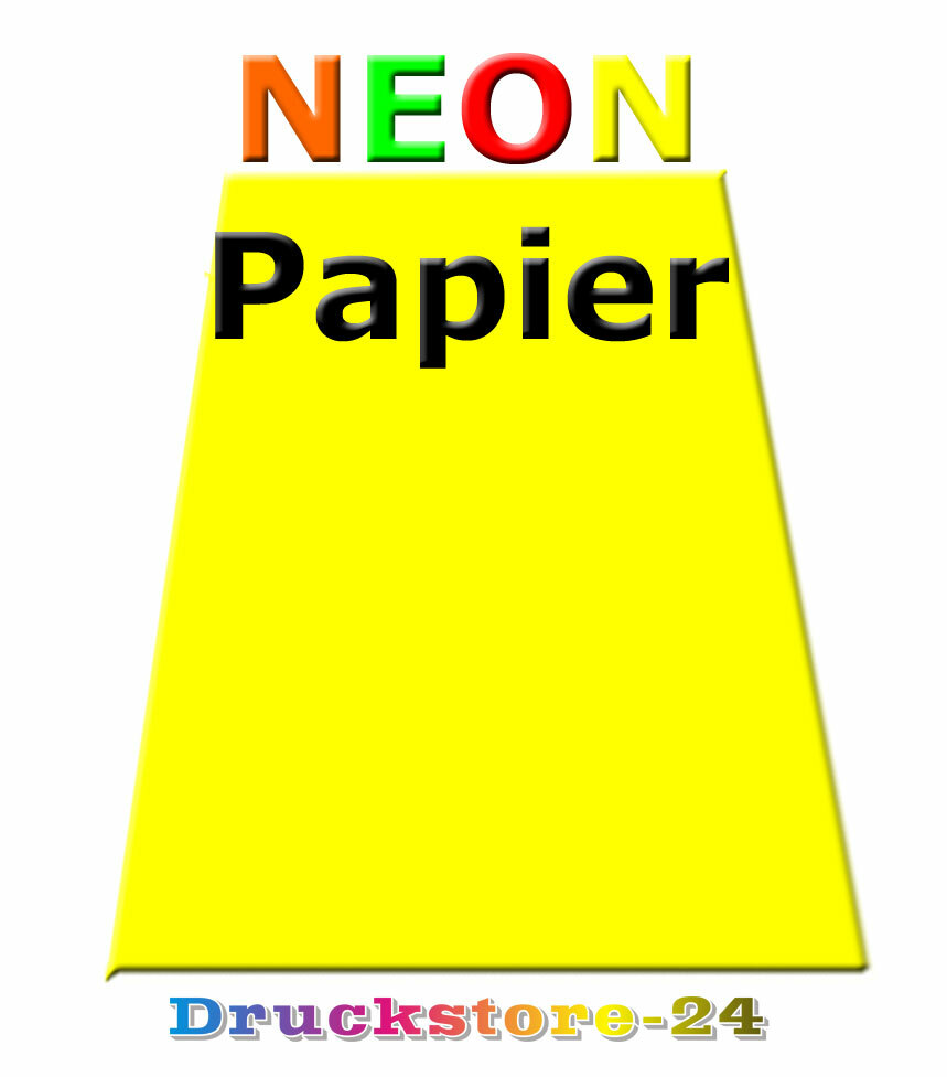 TATMOTIVE Briefpapier 50 Blatt Neonrotes Briefpapier DIN A4 – Leuchtpapier Für Laserdrucker, 80 G/m² TATMOTIVE 80 G/qm Papier