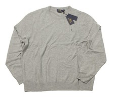 Polo Ralph Lauren Men's Grey Washable 100 Cashmere Crew-Neck Sweater 228