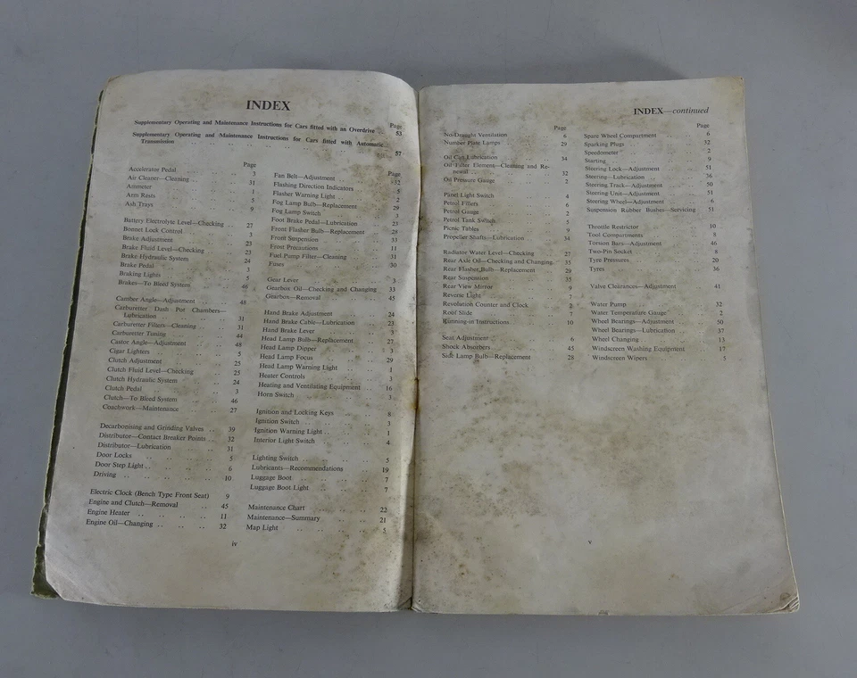 Manual de instrucciones Jaguar Mark VIII / Mk. 8 3 1/2 / 3,5 litros año 1956 - 1958 Foto 2 de 3