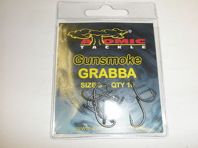 Atomic Grabba Gunsmoke Haken 10er-Pack ALLE GRÖSSEN Karpfen Angelgerät