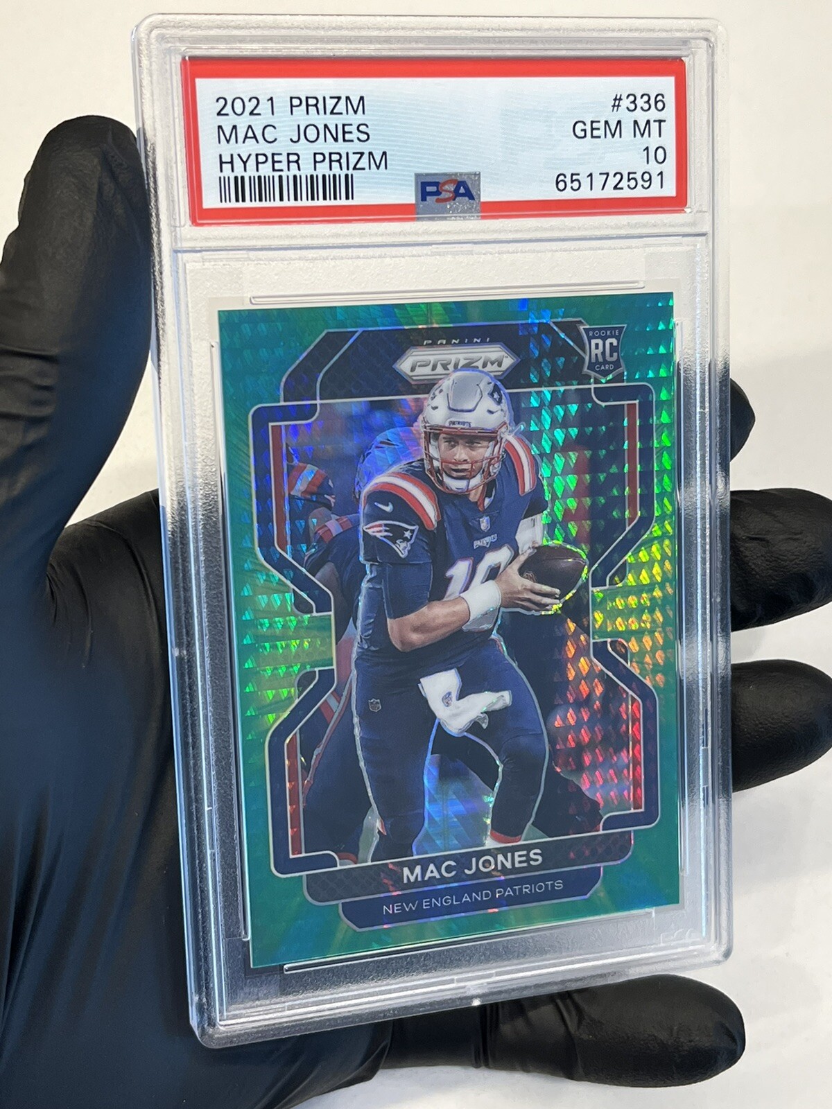 MAC JONES 2021 PRIZM ROOKIE HYPER PRIZM /175 Patriots POP 4🔥💥