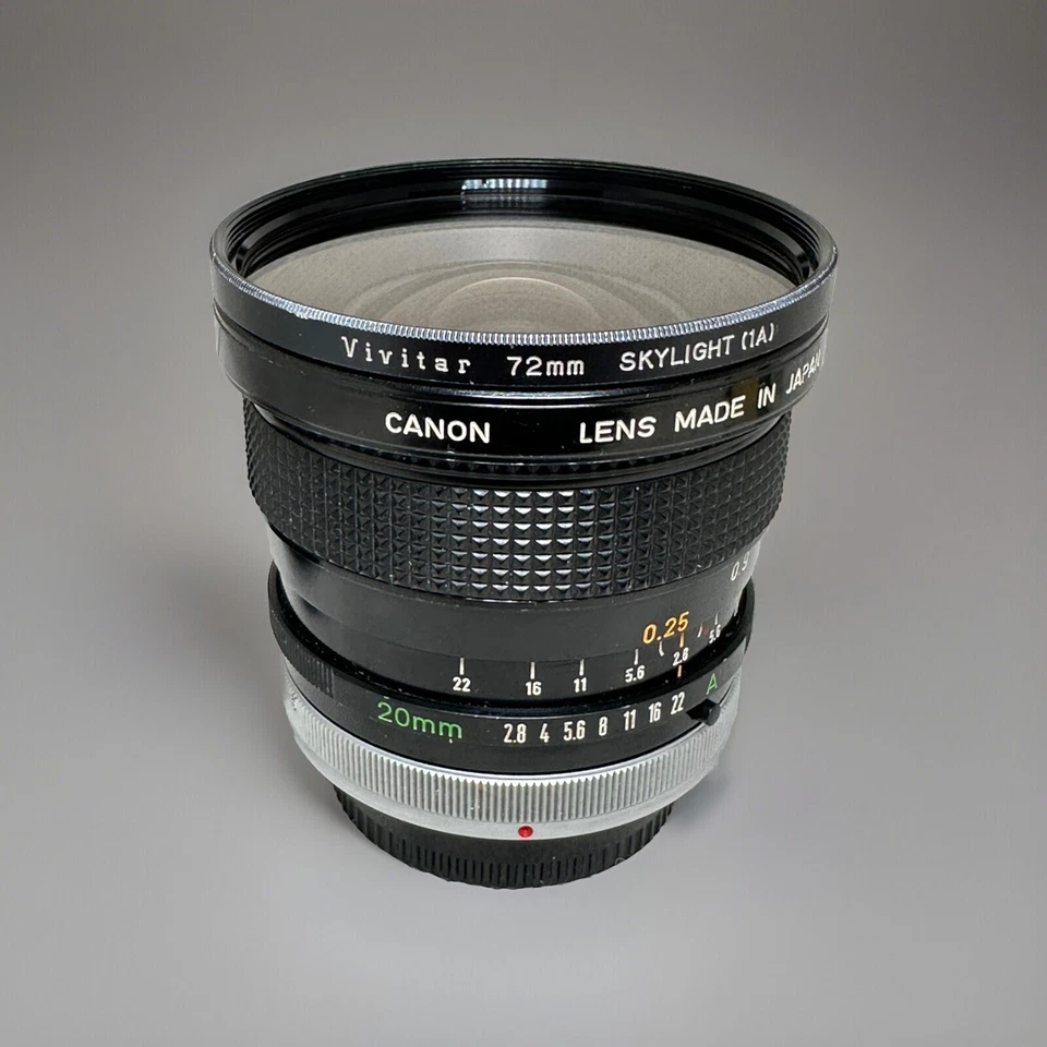 RARE CANON FD 20mm F/2.8 S.S.C. SSC Wide Angle MF Excellent Condition - Image 2 of 4