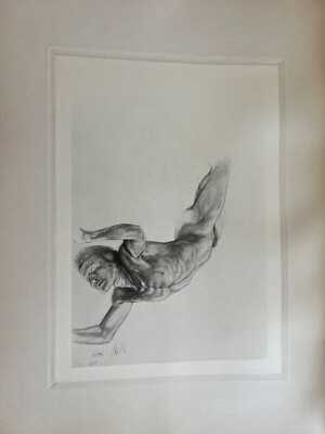 MAX KLINGER ''Studie Zu (Titanen) Aus Der Brahms-'' Etching Print, 14'' x 19''