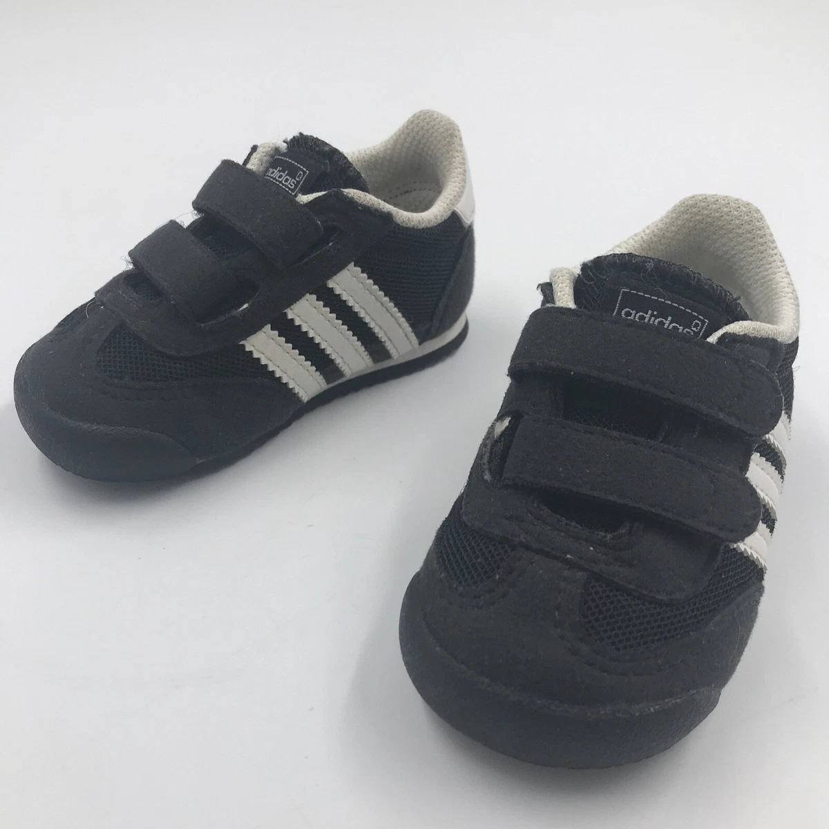 Adidas Dragon Sneakers Toddler 4 Black and White w/ Ortholite Insole | eBay