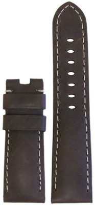 24mm Panatime Brown Distressed Vintage Leather Watch Band w WS For Panerai Deplo