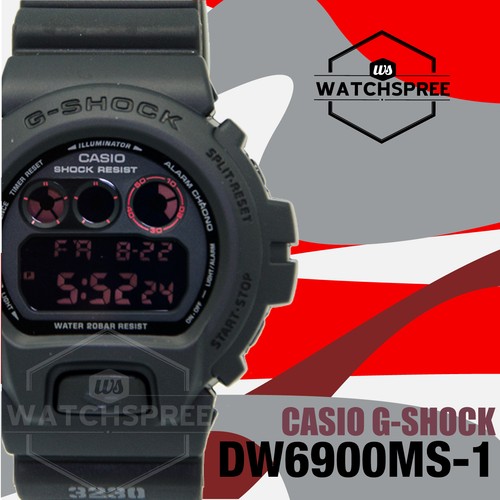 Casio G-Shock Matte Black Red Eyed 