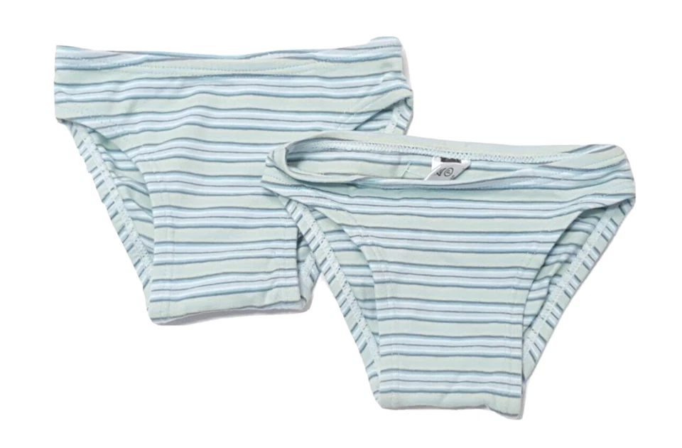 2x Hema Baby-Jungen Badehose grün gestreift Baumwolle Gr. 68/74
