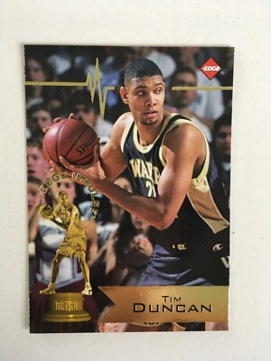Tim Duncan 1997 Collector's Edge #1 RC Wake Forest San Antonio Spurs HOF
