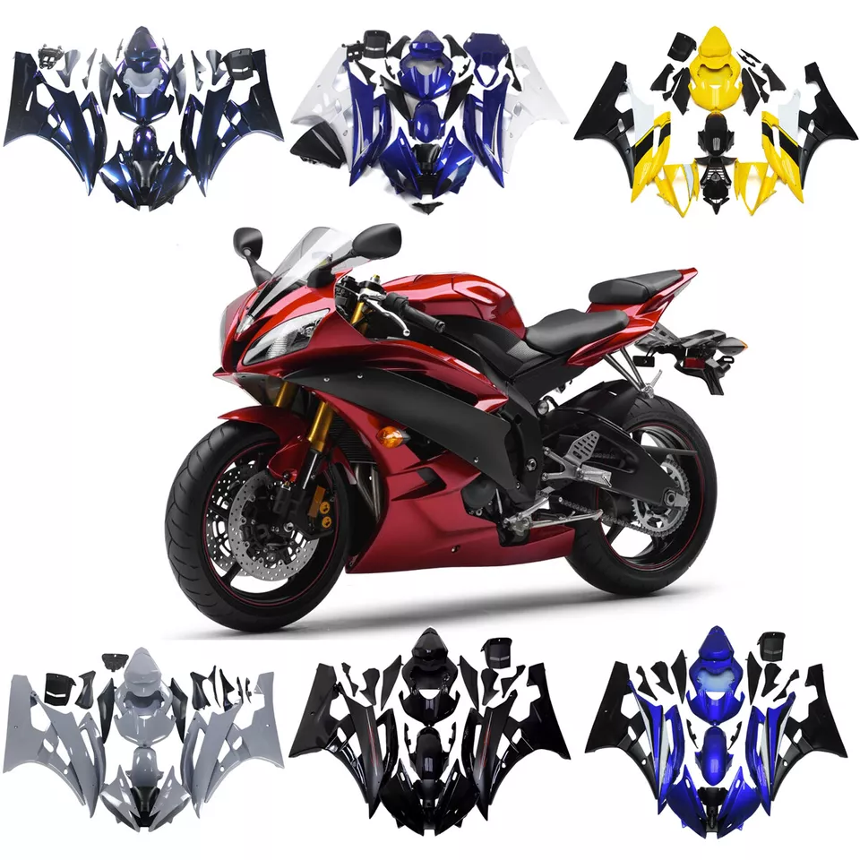 Kit de carenados de inyección para carrocería de plástico ABS Yamaha YZF R6 YZF-R6 2006 2007 Foto 2 de 4