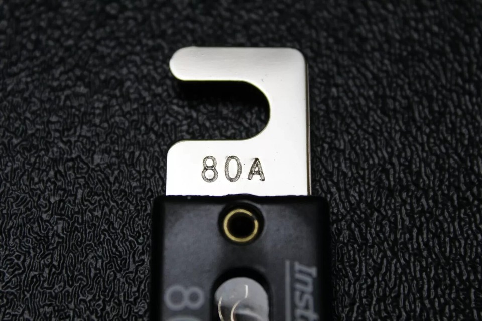 3 PACK 80 AMP ANL FUSE FUSES NICKEL PLATED INLINE WAFER CAR AUDIO