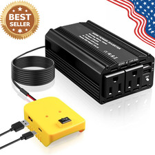 300W Portable Power Inverter Compatible with DeWalt 20V Batteries
