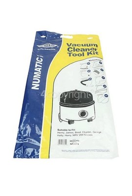 Electruepart NZLKIT4 2,5m Schlauch Werkzeugset für Numatic-Henry-James-Basil-Hetty VT16