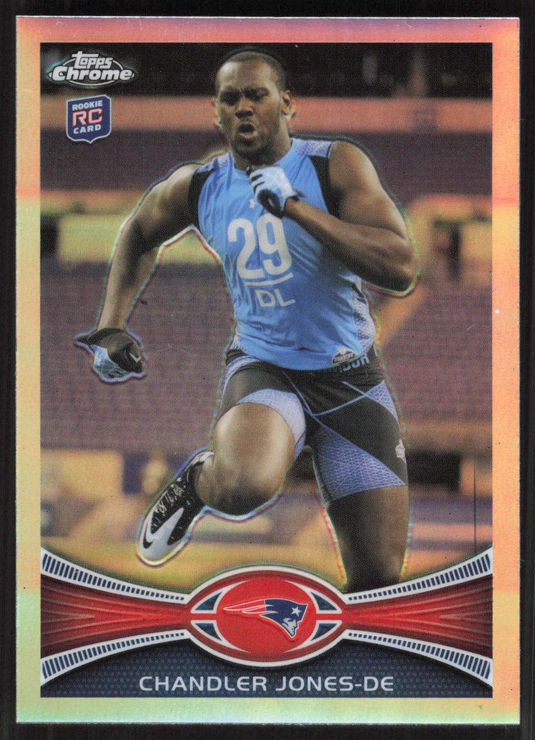 Chandler Jones, 2012 Topps Chrome, #140, New England Patriots, RC