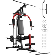 Home Gym Station with 400lb Capacity - Space-Saving Full Body Workout Machine