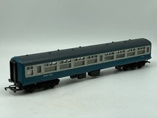 C87 Hornby Mk2 Standard Open M5120 Blue/Grey Coach Used Fair OO Gauge