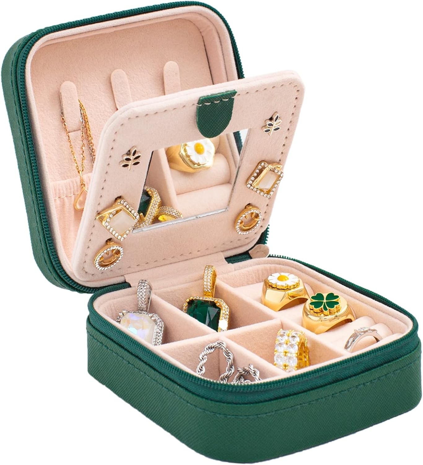 KElofoN Travel jewelry case Travel jewelry box Travel Jewelry Organizer Small bo