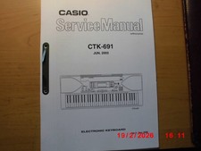 Casio CTK 691  Keyboard original SERVICE MANUAL WERKSTATTHANDBUCH