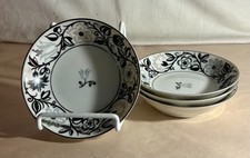 4 Haviland Ebony Wreath 5" Dessert Bowls