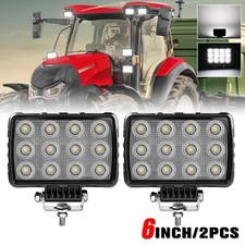 2x Led Tractor Flood Work Light Truck For Bulldozer Excavator Lawn Mower Loaders 2x Led Tractor Flood Work Light Truck For Bulldozer Excavator Lawn Mower Loaders