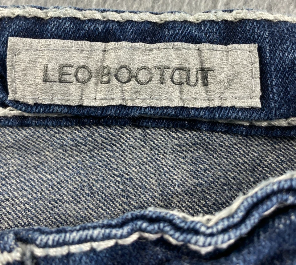 Pantalones de mezclilla Daytrip Virgo Bootcut para mujer talla 29R lavado oscuro estrás adornado Foto 4 de 4