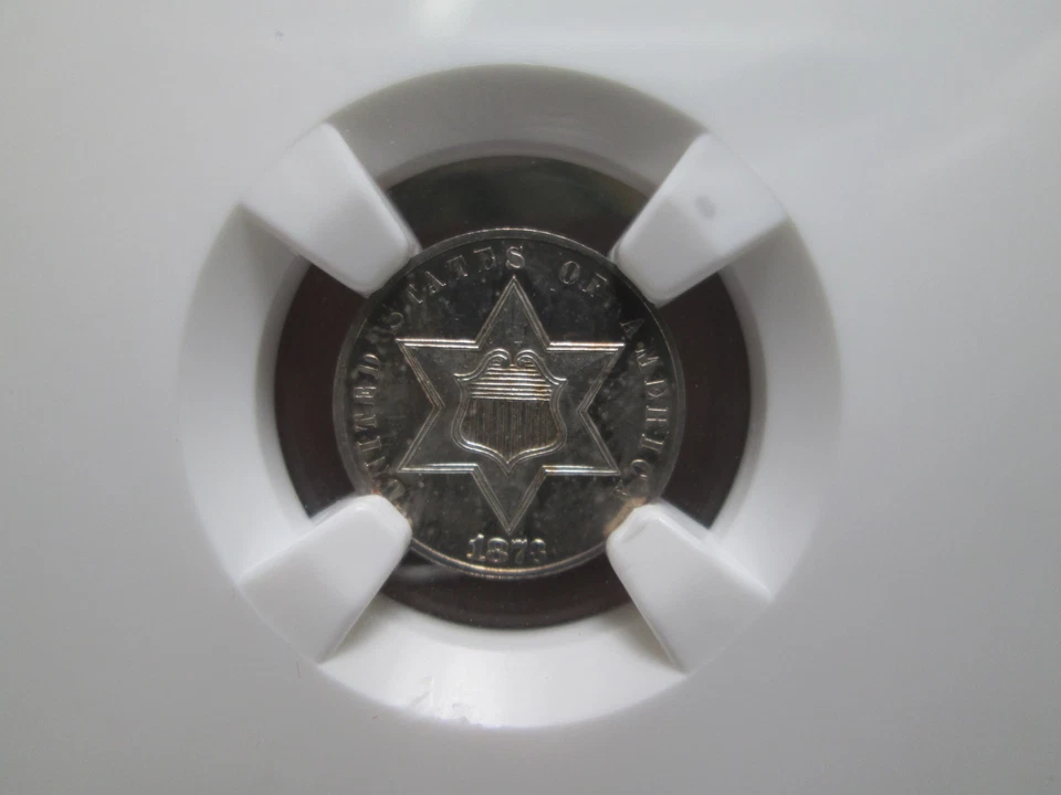 1873 CLOSED 3 US 3 CENT SILVER COIN IN NGC PR65 PROOF CONDITION - Image 3 of 4