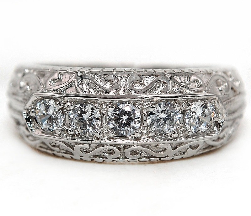 2CT Heat Treated Moissanite 925 Sterling Silver Ring Jewelry Sz 9 MM2-6