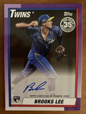 Topps 2025 1990 Baseball Autographs Brooks Lee Gold Rookie Auto /50 #90B2-BL