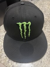 Monster Energy NASCAR Supercross Baseball Hat Cap New Era 9Fifty OSFM Black FADE