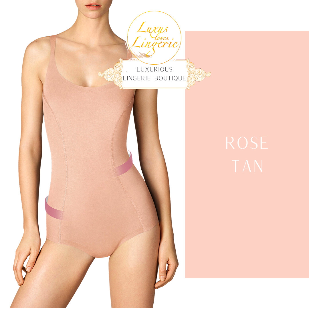 Cotton Contour Forming Body by Wolford 34 Rose Tan in Box Shaping Corset