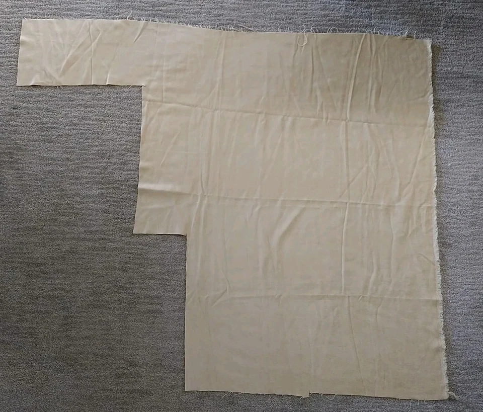 REMNANT Chenille Velvet Ivory Upholstery Fabric 47" long x 31" wide PLUS More - Image 4 of 4