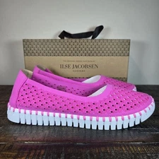 Ilse Jacobsen Hornbaek Tulip Womens Size 11 EU 41 SlipOn Loafer Shoe Rose Violet
