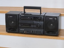 Vintage Boombox Sony CFS-1035 Portable Radio Ghetto Blaster Tape Needs New Belt