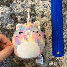 Squishmallows Erika Christmas 2023 Ornament 4 Tie-Dye Plush Cat Kelly Toy Pink